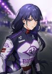  genshin_impact helmet kanapy long_sleeves purple_eyes purple_hair raiden_shogun tagme 