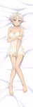  1girl absurdres antenna_hair artist_request bare_arms bare_legs bare_shoulders barefoot bra dakimakura_(medium) elf feet highres looking_at_viewer mushoku_tensei pajamas panties pointy_ears red_eyes revealing_clothes see-through short_hair sylphiette_(mushoku_tensei) underwear white_bra white_hair white_pajamas white_panties 