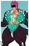 abstract_background ahegao anthro areola big_breasts blush breasts coiling countershade_legs countershade_torso countershading cyanotic_epithelium dominant dominant_male dulce_(mr.pink) duo fangs female female_penetrated fur genitals goo_creature green_areola green_eyes green_nipples green_tongue hair hi_res humanoid lagomorph larger_male leporid long_hair looking_pleasured male male/female male_penetrating mammal many_teeth monster mr.pink multi_eye multicolored_hair nipples nude orange_body orange_fur orange_hair overweight overweight_anthro overweight_female penetration portrait pussy pwink rabbit restrained restrained_by_tentacles sex sharp_fangs size_difference smaller_female submissive submissive_female teeth tentacle_coil tentacle_creature tentacle_penetration tentacle_sex tentacles thick_thighs three-quarter_portrait tongue two_tone_hair vaginal vaginal_penetration vore white_body white_fur white_hair wide_hips