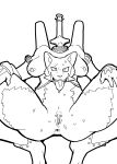  absurd_res anthro anus atlus clitoris crossgender cybernetics cyborg felid female flauros genital_piercing genitals hi_res kori-nio labia_piercing leopard looking_at_viewer machine mammal megami_tensei monochrome mtf_crossgender nipple_piercing nipples pantherine piercing pussy pussy_piercing sega solo spread_legs spreading 