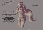  absurd_res ambiguous_gender anthro clothing curvy_figure english_text gloves handwear harness hi_res highlights_(coloring) how-to leash leash_pull legwear lutrine mammal mustelid pose possumgod solo stockings text wren_the_otter_(possumgod) 