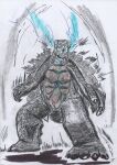 ambiguous_gender angry feral gamera_(series) graphite_(artwork) hi_res kaiju pen_(artwork) pencil_(artwork) reptile scalie shell sofn54 solo traditional_media_(artwork) turtle