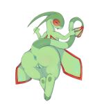  anthro anthrofied anus big_breasts blush breast_grab breasts captainmow claws dragon female flygon genitals green_body green_pussy hand_on_breast hi_res multicolored_body nintendo open_mouth pok&eacute;mon pok&eacute;mon_(species) pok&eacute;morph pussy red_eyes simple_background smile solo tongue two_tone_body video_games white_background wings 