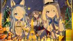 3girls against_glass ahoge animal_ears azur_lane bag blue_bow blue_eyes blue_hair bow box breasts cape capelet christmas_tree eiffel_tower epaulettes eyepatch fake_animal_ears foch_(azur_lane) fur-trimmed_headwear gift gift_box gotyou hair_over_one_eye hat holding holding_bag large_breasts le_terrible_(azur_lane) loading_screen long_hair maille-breze_(azur_lane) manjuu_(azur_lane) mechanical_ears medium_hair multicolored_hair multiple_girls official_art open_mouth purple_eyes purple_hair red_eyes red_headwear santa_hat see-through shopping_bag streaked_hair two-tone_hair white_cape white_hair 