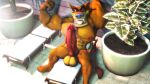 3d_(artwork) abs activision anthro balls barazoku biceps big_balls big_muscles big_penis brown_eyes claws crash_bandicoot_(series) dasyuromorph digital_media_(artwork) erection eyebrows feet flexing flower_pot fur genitals humanoid_genitalia looking_at_viewer male male/male mammal manly marsupial multicolored_body multicolored_fur muscular muscular_anthro muscular_male nipples nude orange_body orange_fur pecs penis plant sharp_teeth sitting smile solo source_filmmaker tail teeth thick_eyebrows thylacine tiny_tiger tongue tongue_out two_tone_body two_tone_fur vein veiny_penis yellow_sclera yoshua40sfm