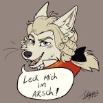  amadeus anthro blush canid canine canis icon male mammal mozart smile solo sticker suggestive tatujapa wolf wolfgang_amadeus_mozart 