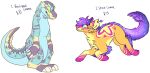 2017 adopt alligatorid alpha_channel ambiguous_gender ankle_tuft anthro arm_tuft blue_body blue_eyes blue_scales broad-snouted_caiman caiman canid canine clawed_fingers cosmic_fur cosmic_mane cosmic_tail crocodilian digital_drawing_(artwork) digital_media_(artwork) digitigrade duo elbow_tuft english_text eyebrows feral flat_colors full-length_portrait fur galaxy_fur grey_body grey_scales handwritten_text hi_res jaspering leg_tuft mammal mane markings notched_ear orange_body orange_fur outline paws pink_eyebrows pink_markings pink_nose portrait pupils purple_mane reptile scales scalie simple_background slit_pupils smile snout tail teeth text transparent_background tuft whisker_spots white_pupils yellow_body yellow_fur yellow_outline yellow_scales yellow_sclera