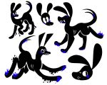 2017 ambiguous_gender blue_pawpads canid canine canis digital_drawing_(artwork) digital_media_(artwork) digitigrade domestic_dog dripping feral flat_colors forked_tail frown goo_creature hi_res jaspering lineless mammal multiple_poses pawpads paws pose raised_tail restricted_palette ribs simple_background snout solo tail toony unusual_anatomy unusual_tail white_background