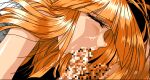  1boy 1girl angel censored closed_eyes cum cum_in_mouth fellatio game_cg long_hair mutsumi_masato oral orange_hair pachikar pc-98_(style) penis pixel_art seed_cashima solo_focus tears toushin_toshi toushin_toshi_ii 