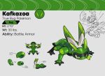  ambiguous_gender english_text fakemon feral forked_tongue green_body green_eyes green_tongue quadruped scalie solo stellanova tail text tongue tongue_out 