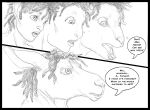  anthro arania comic dialogue dreadlocks english_text female human_to_anthro humanoid kangaroo macropod mammal marsupial open_mouth solo species_transformation text transformation 
