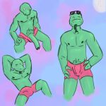  clothing hi_res lizard male palister35 reptile scalie solo swimwear 