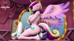 3d_(artwork) anthro anthrofied biped breasts butt digital_media_(artwork) duo equid equine eyelashes facesitting feathered_wings feathers female female/female friendship_is_magic hair hasbro hi_res horn mammal my_little_pony mythological_creature mythological_equine mythology nipples nude princess_cadance_(mlp) pupils rarity_(mlp) senthaurekmern sitting_on_another smile thick_thighs winged_unicorn wings 