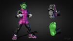  3d_(artwork) abs aged_up anthro beast_boy biceps bulge clothed clothed_anthro clothed_male clothing darkviperbara dc_comics digital_media_(artwork) eyebrows feet fist flexing flexing_bicep flexing_muscles footwear green_body green_hair green_skin grin hair hi_res human humanoid humanoid_pointy_ears leotard looking_at_viewer male mammal model_sheet muscular muscular_anthro muscular_male narrowed_eyes not_furry pecs shoe_soles shoes shoes_removed simple_background smile soles solo superhero teen_titans teeth toes toothy_grin 