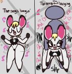  ambiguous_penetration animal_crossing anon anthro bella_(animal_crossing) bent_over clothed clothing dancing doggystyle duo faceless_character faceless_male female from_behind_position half-closed_eyes hi_res instant_loss_2koma klutzatdusk looking_back looking_pleasured male male/female mammal mouse murid murine narrowed_eyes nintendo penetration rodent sex shirt short_stack skimpy tank_top thong topwear torn_clothing underwear wide_hips 