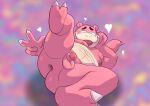  &lt;3 anthro anus balls butt debudraws genitals hi_res lying male nintendo nipples nude on_side overweight overweight_anthro overweight_male penis pink_body pok&eacute;mon pok&eacute;mon_(species) slowbro solo tongue tongue_out video_games 