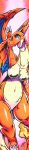  025aki 2023 absurd_res anthro blue_eyes breasts charizard claws dated dragon eyelashes featureless_breasts featureless_crotch female generation_1_pokemon generation_6_pokemon hi_res hoen long_image looking_at_viewer mega_charizard mega_charizard_y mega_evolution membrane_(anatomy) membranous_wings mythological_creature mythological_scalie mythology navel nintendo non-mammal_breasts open_mouth orange_body orange_skin pokemon pokemon_(species) reptile scalie signature solo tall_image tongue wings 