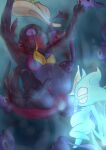 abigail_(darlondemonic) absurd_res anthro arm_bite asphyxiation azelf bad_end bad_ending belly big_belly birth bite blood blood_in_water bodily_fluids clothing crowning darlondemonic death demon demonic drowning eaten_alive eaten_raw eating eating_flesh fan_character feast female feral generation_4_pokemon generation_7_pokemon gore group hi_res hunting injuries injuring jagged_teeth killing labor legendary_pokemon neck_bite nintendo pain peril phione pokemon pokemon_(species) pregnant pregnant_anthro pregnant_female ripping salazzle size_difference small_body smaller_female tail tail_bite tail_in_mouth tearing torn_body torn_clothing wounded