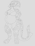  absurd_res anthro bandage clothing ear_piercing ear_ring female fish hi_res marine markings pauliusthemad piercing pregnant shark solo tattoo underwear vwpologt warpaint wrapping 