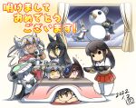  6+girls abyssal_ship ahoge akagi_(kancolle) animal_ears bandages black_gloves black_hair black_legwear blue_eyes blue_flower blue_headwear blue_rose bodysuit breasts brown_eyes brown_hair budget_sarashi cape capelet chibi coffee crossover dark-skinned_female dark_skin ear_covers elbow_gloves flower glasses gloves grey_hair hair_between_eyes hair_over_one_eye hakama hakama_short_skirt hakama_skirt happy_new_year haruna_(kancolle) hat hat_flower headgear hisahiko horse_ears horse_girl horse_tail japanese_clothes kaga_(kancolle) kantai_collection kikumon kotatsu large_breasts light_brown_hair long_hair manhattan_cafe_(umamusume) miniskirt mittens multiple_girls musashi_(kancolle) nagato_(kancolle) new_year nontraditional_miko oguri_cap_(umamusume) pale_skin pleated_skirt pointy_hair purple_eyes rectangular_eyewear red_eyes rice_shower_(umamusume) rose sarashi scarf semi-rimless_eyewear short_hair_with_long_locks side_ponytail silver_hair skirt snow snowman star-shaped_pupils star_(symbol) straight_hair symbol-shaped_pupils table tail tall thighhighs tilted_headwear twintails two_side_up umamusume under_kotatsu under_table white_hair winter wo-class_aircraft_carrier yellow_eyes 