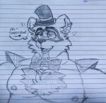  anonymous_artist anthro bare_chest ear_wiggle five_nights_at_freddy&#039;s five_nights_at_freddy&#039;s:_security_breach furry_chest gesture glamrock_freddy_(fnaf) low_res machine male mammal pecs robot scottgames solo suggestive suggestive_gesture ursid video_games 