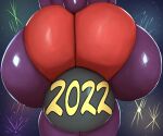  2022 absurd_res anthro big_butt blazethefox butt butt_focus chiropteran clothed clothing female fireworks fur hi_res holidays huge_butt lacy_(blazethefox) mammal new_year night outside panties purple_body purple_fur rear_view sitting sky solo star starry_sky thick_thighs topless underwear wide_hips 