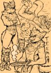  absurd_res anthro apron baking baking_tray biped clothed clothing fan_character fluffy fully_clothed gloves handwear hi_res jwbash league_of_legends male mammal neck_tuft riot_games sketch_page solo teemo_the_yiffer tuft video_games yordle 
