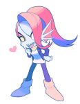  animal_humanoid blue_body blue_skin boots bottomwear clothing ear_fins eye_patch eyewear female fin fish fish_humanoid footwear hair hair_over_eye hi_res humanoid jacket marine marine_humanoid one_eye_obstructed ouse pants ponytail red_hair scarf sharp_teeth shirt solo teeth topwear undertale_(series) undyne 