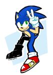  boots clothing eulipotyphlan footwear gesture gloves handwear hedgehog hi_res male mammal sega simple_background solo sonic_the_hedgehog sonic_the_hedgehog_(series) v_sign valeriagl92 