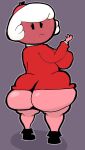  adventure_time big_butt breasts butt cartoon_network cherry cherry_cream_soda clothed clothing dress female food food_creature fruit hi_res humanoid looking_back not_furry plant red_clothing red_dress sassy_dolly solo thick_thighs 