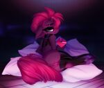  &lt;3 2019 absurd_res big_eyes broken_horn equid equine fardros female feral friendship_is_magic genitals hi_res horn horse letter looking_at_viewer lying mammal my_little_pony my_little_pony:_the_movie_(2017) pony pussy solo tempest_shadow_(mlp) text 