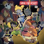  4girls 6+boys adult_swim adventure_time batman blossom_(ppg) bruise bruise_on_face bubbles_(ppg) bugs_bunny buttercup_(ppg) cartoon_network copyright_name crossover dc_comics english_text fighting_stance finn_the_human friday_the_13th furry furry_male gizmo_(gremlins) gremlins_(film) highres injury jake_the_dog jason_voorhees jerry_(tom_and_jerry) joker_(dc) long_hair looney_tunes marvin_the_martian medium_hair moccimu morty_smith multiple_boys multiple_crossover multiple_girls multiversus powerpuff_girls rick_and_morty rick_sanchez scooby-doo shaggy_rogers short_hair steven_quartz_universe steven_universe superman tom_(tom_and_jerry) tom_and_jerry velma_dinkley warner_bros 