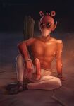  alien alien_humanoid balls berrythelothcat clothed clothing erection genitals hi_res humanoid male nipples not_furry partially_clothed penis rodian sitting solo star_wars topless topless_male unzipped 