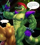  absurd_res alligator alligatorid anal anal_penetration animatronic anthro balls bodily_fluids butt claws crocodilian cum cum_inside dialogue duo english_text eyewear five_nights_at_freddy&#039;s five_nights_at_freddy&#039;s:_security_breach fur genital_fluids genitals glamrock_freddy_(fnaf) green_body hi_res lovezac_et machine male male/male male_penetrated male_penetrating male_penetrating_male mammal mohawk montgomery_gator_(fnaf) nipples nude open_mouth penetration penis reptile robot scalie scottgames sex speech_bubble talking_to_viewer text ursid video_games 