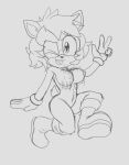  anthro bouncing_breasts breasts bump_the_deer cervid female fours_(artist) gesture hi_res jumping looking_at_viewer mammal sega smile solo sonic_the_hedgehog_(series) v_sign 