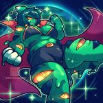 1:1 alien alien_humanoid anthro biped breasts cape clothed clothing detailed_background digital_media_(artwork) earth felid female femboy fur goo_creature gynomorph hair humanoid intersex macro mammal mei_(nagifur) multi_eye nagifur planet science_fiction size_difference slime solo space star topwear