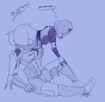 2024 alien alien_humanoid ambiguous_oral bent_over bioware bottomwear bottomwear_down clothed clothing commander_shepard dialogue duo electronic_arts english_text erection erection_under_clothing female hi_res human human_on_humanoid humanoid interspecies keroa line_art male male/female mammal mass_effect not_furry oral pants pants_down partially_clothed quarian sitting tali&#039;zorah text