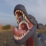  3d_(artwork) absurd_res bodily_fluids bunsen clothed clothing digital_media_(artwork) dragon drooling duo fangs feral hair hi_res horn human macro male male/male mammal micro mouth_shot open_mouth oral_vore racf92 saliva scalie size_difference teeth throat tongue tongue_out vore western_dragon 