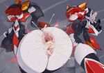 2024 bare_chest bare_thighs blush censored clitoris_effluent condom digital_media_(artwork) female gaping genitals giant_flame_bird humanoid machine magicalgirl_changeshape male male/female not_furry penetration pochincoff pussy robot robot_humanoid scarlet_sonic sexual_barrier_device solo vaginal vaginal_penetration