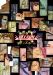  5girls 6+boys absurdres aikawa_love aizen_sousuke azashiro_souya black-framed_eyewear black_hair bleach bleach:_sennen_kessen-hen bleach:_spirits_are_forever_with_you bleachist blonde_hair brown_hair close-up closed_eyes commentary_request copyright_name dark-skinned_male dark_skin eyebrows_hidden_by_hair eyelashes facial_hair facial_mark glasses green_eyes grey_hair hair_between_eyes highres hikifune_kirio hirako_shinji hitsugaya_toushirou hyousube_ichibei ichimaru_gin kirinji_tenjirou komamura_sajin kubo_tite_(style) kuchiki_byakuya kuchiki_ginrei kurosaki_isshin kurotsuchi_mayuri kuruyashiki_kenpachi kyouraku_shunsui looking_at_viewer makeup muguruma_kensei multiple_boys multiple_girls mustache nimaiya_ouetsu official_style old old_man ootoribashi_roujuurou red_eyes rolling_eyes shihouin_yoruichi shutara_senjumaru sui-feng sunglasses thick_eyebrows tousen_kaname trait_connection tsurime ukitake_juushirou unohana_retsu urahara_kisuke v-shaped_eyebrows wide-eyed yamamoto-genryuusai_shigekuni yellow_eyes zaraki_kenpachi 