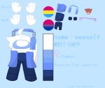 alien among_us amongus autism blood bodily_fluids electronics female headphones hi_res humanoid innersloth non-human solo white_body whitehair