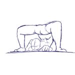  2d absurd_res ambiguous_gender back backbend bend drawing feet flexible free hands hi_res template 