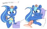 2024 anthro bed beverage bikini bodily_fluids breasts chibi cleavage clothed clothing crossgender duo faceless_character faceless_male female female_focus female_penetrated ftm_crossgender furniture genitals giggles_(htf) happy_tree_friends holding_beverage holding_object lying male male/female male_penetrating male_penetrating_female mammal mephitid myrant on_bed on_side penetration penile penile_penetration penis penis_in_pussy petunia_(htf) sex shallow_penetration skunk solo_focus sweat swimwear tail tears two-piece_swimsuit vaginal vaginal_penetration vein veiny_penis