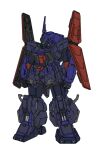  character_name clenched_hands color_variation commentary derivative_work eglt green_visor gundam machinery marasai mecha mecha_focus mobile_suit no_humans original radio_antenna redesign robot roundel science_fiction shield titans_(gundam) white_background zeta_gundam 