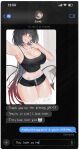  :q animal_humanoid bedroom_eyes big_breasts black_bottomwear black_clothing black_shorts blush bottomwear breasts camisole chat chatting cleavage clothed clothing digital_drawing_(artwork) digital_media_(artwork) dolphin_shorts english_text eyebrow_through_hair eyebrows female gesture hair hair_intakes hand_gesture hi_res hotpants humanoid jane_doe_(zenless_zone_zero) legwear licking licking_lips long_hair looking_at_viewer mammal mammal_humanoid midriff mihoyo murid murid_humanoid murine murine_humanoid narrowed_eyes phone_screen pointy_ears rat_humanoid rodent rodent_humanoid s7nsles screencap seductive selfie shirt shorts smile smiling_at_viewer solo tail tank_top text thick_thighs thigh_highs thiren tongue tongue_out topwear translucent translucent_hair v_sign white_clothing white_legwear white_thigh_highs zenless_zone_zero 