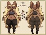  abs absurd_res anthro clothing female freepancakes hi_res lopunny muscular muscular_female nintendo pok&eacute;mon pok&eacute;mon_(species) solo thick_thighs tight_clothing v-cut video_games 