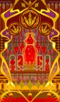  alchemy circle commentary fate/grand_order fate_(series) no_humans no_lineart official_art outline red_theme sparkle still_life third-party_source vial xxxxay 