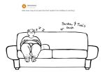  anthro canid canine curious_cat digitalpelican furniture hindpaw joey_(digitalpelican) male mammal on_sofa pawpads paws raccoon_dog sitting sitting_on_sofa sleeping slightly_chubby slightly_chubby_anthro slightly_chubby_male snoring sofa solo sound_effects tanuki zzz 