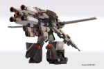  ammo21204760 artist_name clenched_hand from_behind full_armor_zaku full_body gun gundam holding holding_gun holding_weapon mecha mecha_focus no_humans robot science_fiction simple_background standing twitter_username weapon white_background zaku 