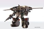  ammo21204760 artist_name cannon clenched_hand commentary_request full_armor_zaku full_body gun gundam holding holding_gun holding_weapon mecha mecha_focus mecha_request no_humans robot rocket_launcher science_fiction simple_background standing twitter_username weapon white_background zaku 